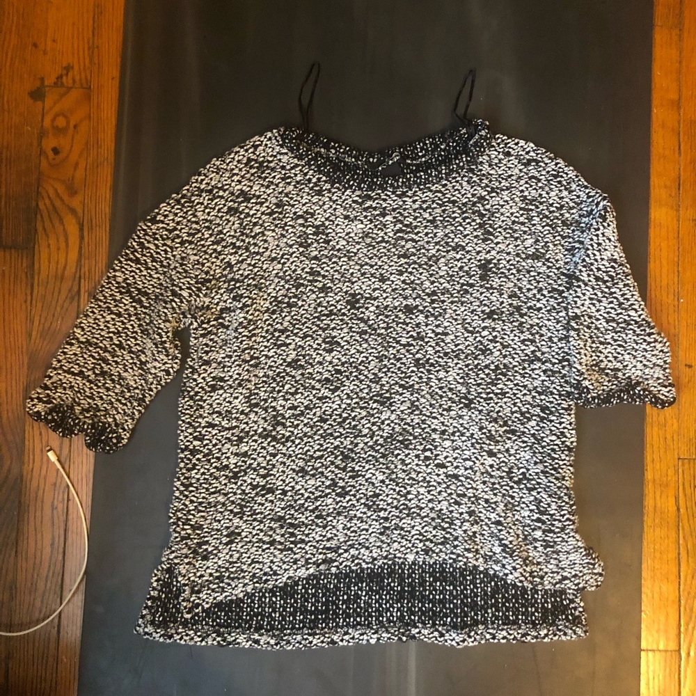 H&m cropped sleeves side slits sweaters